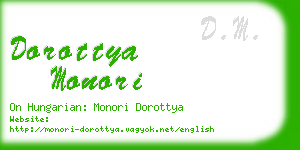 dorottya monori business card